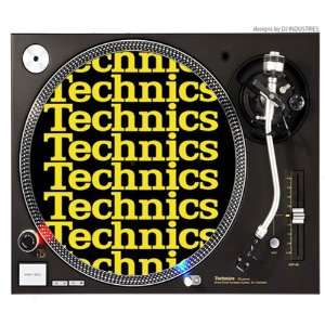  Technics Collage Yellow   Dj Slipmats (Pair) By Dj 