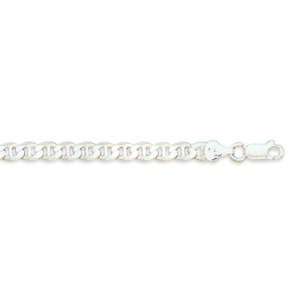    Sterling Silver 20 inch 120 Flat Marina Chain Necklace: Jewelry