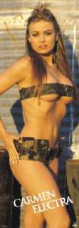 CARMEN ELECTRA ~ CAMOUFLAGE ARMY DOOR SIZE POSTER  