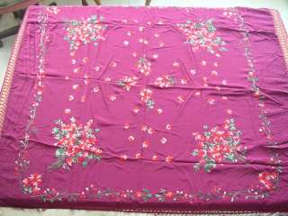 Flamenco silk embroidery Plum flowers piano shawl  