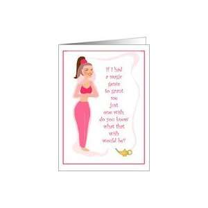 Magic Genie Feel Better Cancer Patients Greeting Cards Card