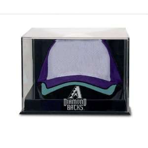 Wall Mounted Acrylic Cap Diamondbacks Logo Display Case:  