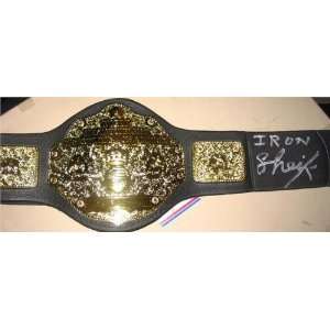  Iron Shiek Autographed WWE Championship Belt Replica 