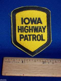 Iowa State Trooper Highway Patrol Police Officer Patch  