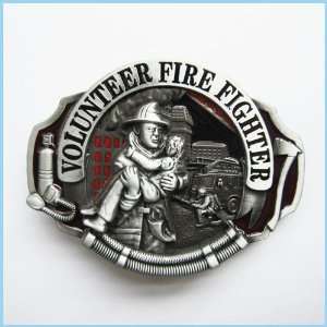  COOL Western Volunteer Firefighter Belt Buckle OC 009 