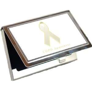  COPD Awareness Ribbon Business Card Holder: Office 