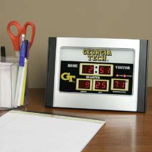   Georgia Tech Yellow Jackets Alarm Scoreboard Clock: Sports & Outdoors