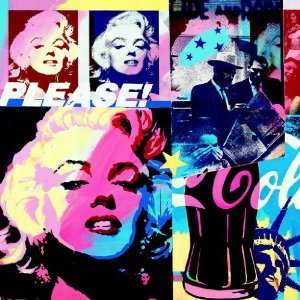 Marilyn Monroe and Coca Cola Wall Art 40 x 40:  Sports 