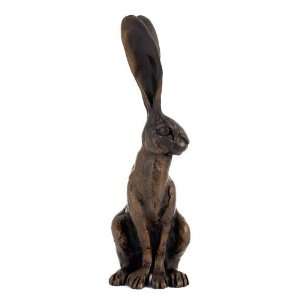 Paul Jenkins    Sitting Hare   Solid Bronze Sculpture  
