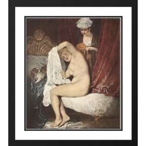 Watteau, Jean Antoine 20x22 Framed and Double Matted The Toilette 