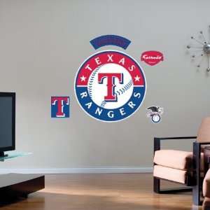  Texas Rangers Team Logo Fathead Wall Sticker: Sports 