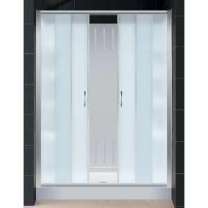   Frosted Glass Shower Door,  32 x 60 Left Drain Tray and Back