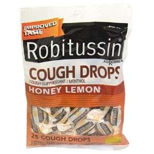  Robitussin Cough Drops, Honey Lemon 25 cough drops Health 