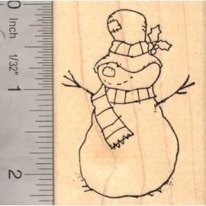  Country Snowman Rubber Stamp: Arts, Crafts & Sewing