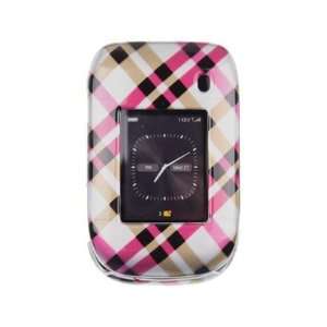  Hard Plastic Design Phone Case Cover Hot Pink Plaid For 