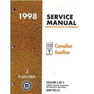   1998 CAVALIER SUNFIRE Shop Service Repair Manual Book: Everything Else