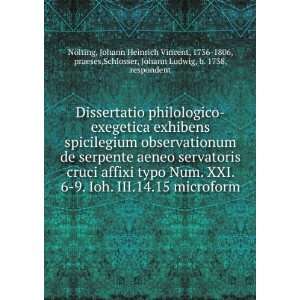 philologico exegetica exhibens spicilegium observationum de serpente 