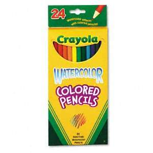  Crayola  Watercolor Woodcase Pencils, 3.3 mm, 24 Assorted 