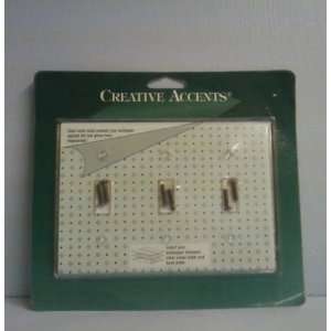 Creative Accents Clear Triple Toggle Switch Plate
