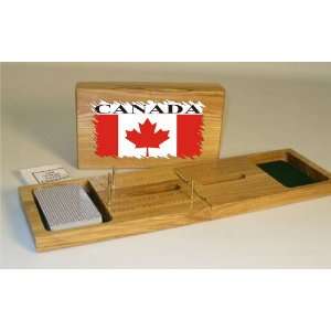  Canada Flag Cribbage Board 