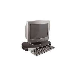   CRT/LCD Stand with Keyboard Storage, 23 x 13 1/4 x 3, Black: Office