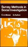 Survey Methods in Social Investigation, (1855214725), C. A. Moser 