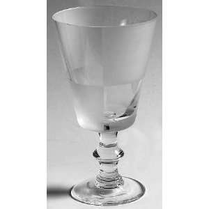   Frost Block (Clear) Water Goblet, Crystal Tableware