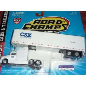   Road Champs 1/87 Cabs & Trailers CSX Railroad Intermodal: Toys & Games