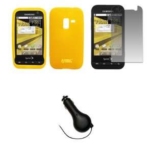  EMPIRE Sprint Samsung Conquer 4G Yellow Silicone Skin Case 