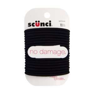    Scunci No Damage Elastics   Black Set of 3   54 Pieces: Beauty