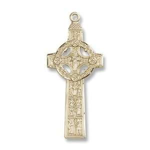  14kt Gold Scriptures Cross Medal: Jewelry