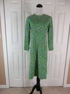 VTG The Lilly Pulitzer Retro Green Floral Dress 6 8 10  