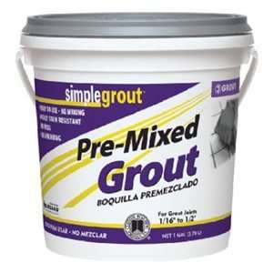  Custom PMG3811 1 Gallon Simple Premium Grout, Bright White 