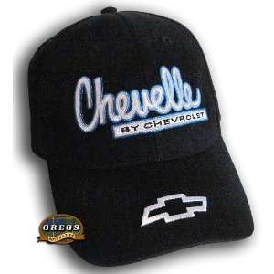  Chevy Chevelle Bowtie Hat Cap Black Apparel Clothing Automotive