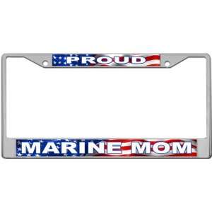  Proud   Marine Mom Custom License Plate METAL Frame from 