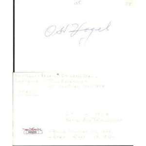   Vintage Index Card Signed Cubs JSA COA   MLB Cut Signatures Sports