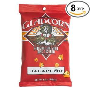 GLAD CORN Jalapeno Flavored A maizing Corn Snack, 12 Ounce Bags (Pack 