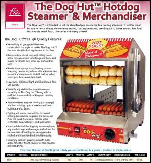 Hot Dog Machine, Hotdog Steamer & Cooker, Tabletop Merchandiser 