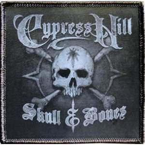  CYPRESS HILL SKULL SILK SCREENED EMBROIDERED PATCH: Arts 
