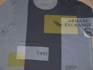 Armani Exchange Invite T shirt Nickel NWT  