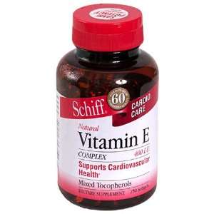  Schiff Natural Vitamin E Complex, 400 IU, 250 Softgels 