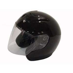  3/4 Shell Black DOT Motorcycle Helmet: Automotive