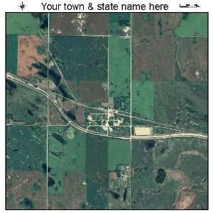   Aerial Photography Map of York, North Dakota 2010 ND 