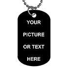 CUSTOM PHOTO PERSONALIZED DOG TAG ( ONE SIDE PRINTED )