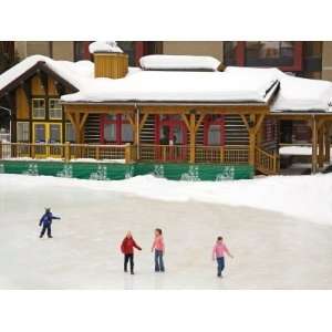 com Ice Rink at Copper Mountain Ski Resort, Rocky Mountains, Colorado 
