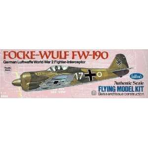  Focke Wulf FW 190 Balsa Model Airplane Guillows Toys 