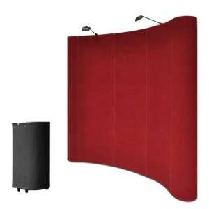   Portable Trade Show Display Booth Pop Up Red w/ Case
