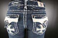   BEACH BOOT CUT JEANS DOUBLE WHITE STITCH LEATHER DANA POINT  