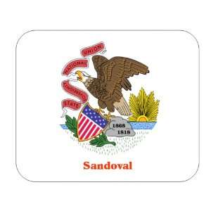  US State Flag   Sandoval, Illinois (IL) Mouse Pad 