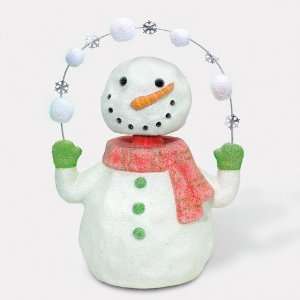  Snowman Juggling Christmas Bobble Head Figurine Dept 56 